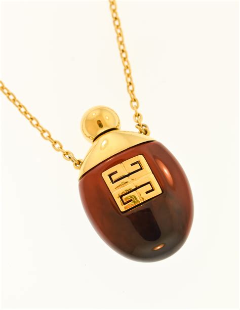 givenchy perfume bottle necklace|givenchy necklace sale.